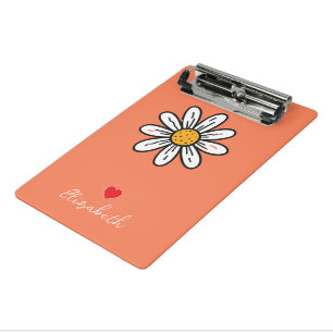 Whimsical Daisy Mini Clipboard – Bright Floral Art