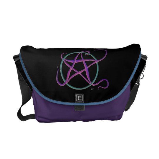 Whimsical Dancing Pentacle Messenger Bag