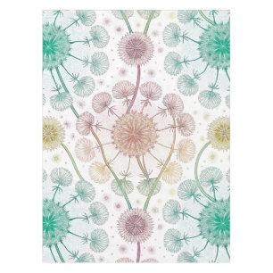 Whimsical Dandelion Breeze – Pastel Botanical Tablecloth