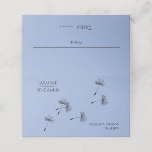 Whimsical Dandelion Wedding Place / Escort Card