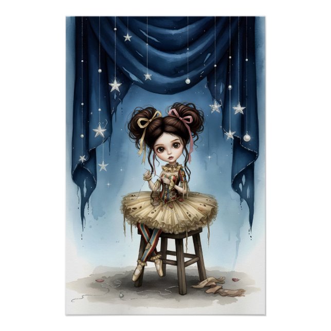 Whimsical Dark Circus Doll Poster (Front)