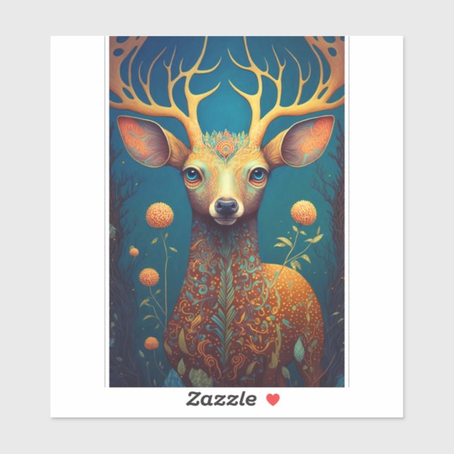 Whimsical Deer Fantasy Art (Sheet)