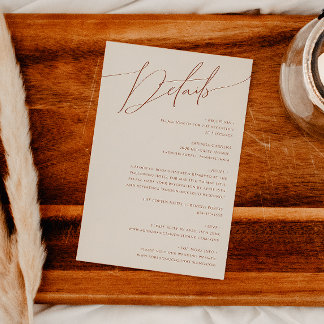 Whimsical Desert | Beige Details Enclosure Card