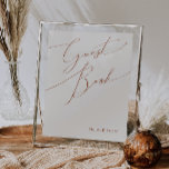 Whimsical Desert | Beige Guest Book Sign<br><div class="desc">This whimsical desert | beige guest book sign is perfect for your simple rustic western beige and terracotta earth tones wedding. The neutral earthy boho colour palette is vintage southwestern with a modern retro feel. The script is a delicate minimalist handwritten calligraphy that is quite elegant and romantic. The product...</div>