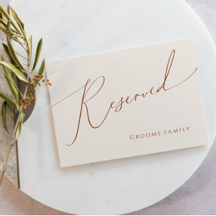 Whimsical Desert   Beige Reserved Sign