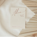 Whimsical Desert | Beige Wedding Advice Card<br><div class="desc">This whimsical desert | beige wedding advice card is perfect for your simple rustic western beige and terracotta earth tones wedding. The neutral earthy boho colour palette is vintage southwestern with a modern retro feel. The script is a delicate minimalist handwritten calligraphy that is quite elegant and romantic. The product...</div>