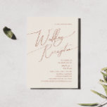 Whimsical Desert | Beige Wedding Reception Invitation<br><div class="desc">This whimsical desert | beige wedding reception invitation is perfect for your simple rustic western beige and terracotta earth tones reception. The neutral earthy boho colour palette is vintage southwestern with a modern retro feel. The script is a delicate minimalist handwritten calligraphy that is quite elegant and romantic. The product...</div>