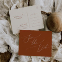 Whimsical Desert | Rust Save The Date Postcard