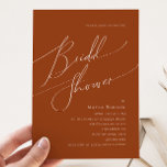 Whimsical Desert | Terracotta Bridal Shower Invitation<br><div class="desc">This whimsical desert | terracotta bridal shower invitation is perfect for your simple rustic western beige and terracotta earth tones bridal shower. The neutral earthy boho colour palette is vintage southwestern with a modern retro feel. The script is a delicate minimalist handwritten calligraphy that is quite elegant and romantic. The...</div>