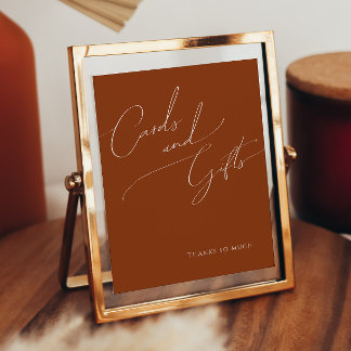 Whimsical Desert | Terracotta Cards and Gifts Sign