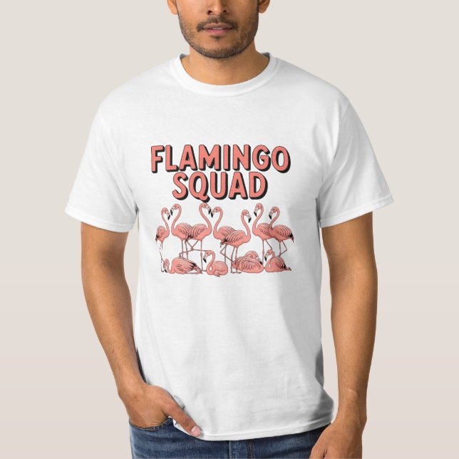 Whimsical Designs for Flamingo Fans T-Shirt (Front)