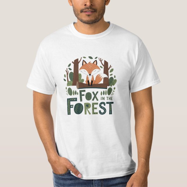 Whimsical Designs for Fox Enthusiasts T-Shirt (Front)