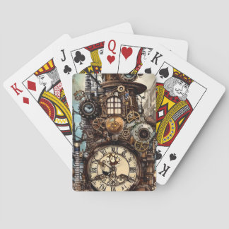 Whimsical Detailed Steampunk Fantasy Paris  Playing Cards