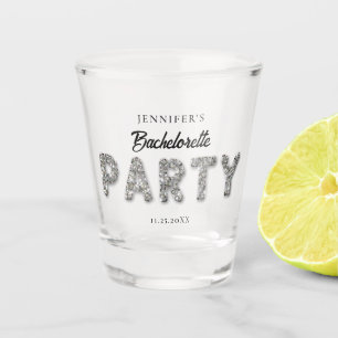 Whimsical Diamond Sparkles Fun Bachelorette Party  Shot Glass