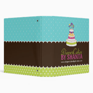 Whimsical Diaper Cake Portfolio Binder