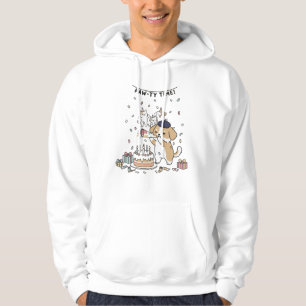 Whimsical Dog Birthday Celebration Graphic T-Shirt Hoodie
