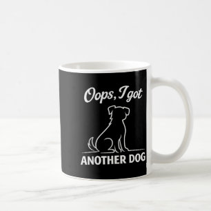 Whimsical Dog Mom and Funny Puppy Rescue Animal Coffee Mug
