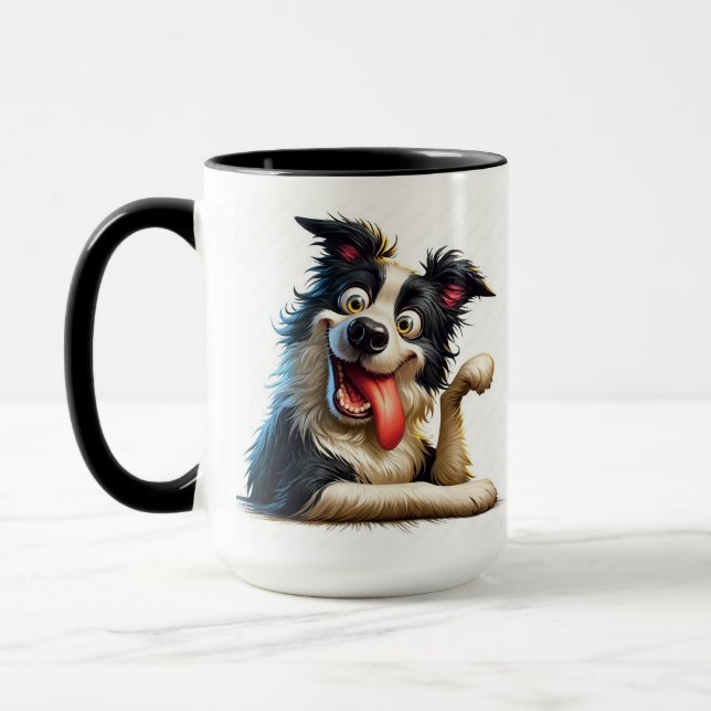 whimsical dog mug (Left)