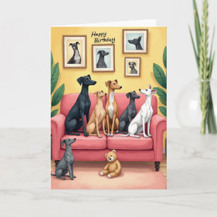 Whimsical Doggy Birthday Card