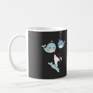 Whimsical Dolphin Trio Mug   Cute Ocean Friendship