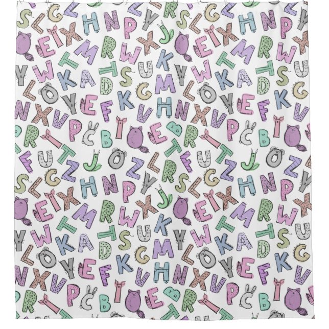 Whimsical doodle alphabet letters (Front)