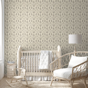 Whimsical Doodle Baby Jesus Manger Scene Wallpaper