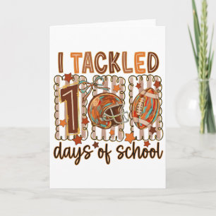 Whimsical Doodle I Tackled 100 Days School  Card