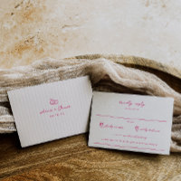 Whimsical Doodle Pink Wedding