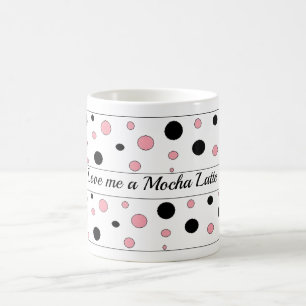 Whimsical Dots Mocha Latte Coffee Mug