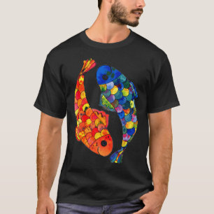 Whimsical Double Watercolor Fish T-Shirt