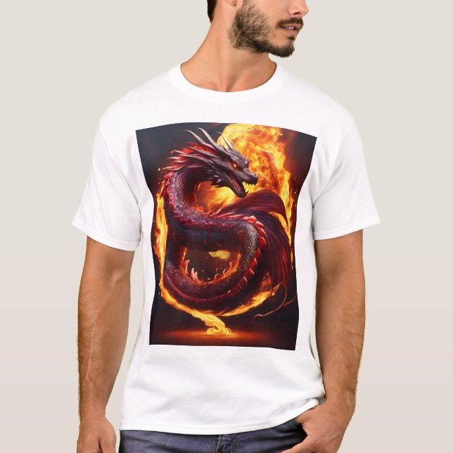 Whimsical Dragon Dreamscape T-Shirt" T-Shirt (Front)