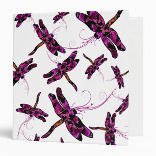 Whimsical Dragonflies Binder