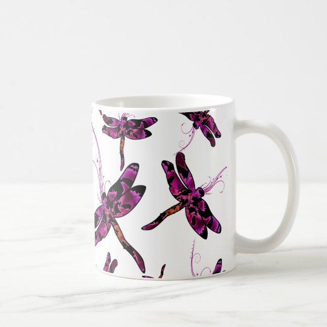Whimsical Dragonflies Coffee Mug (Right)