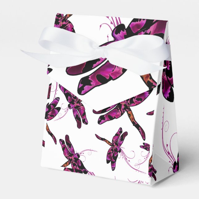 Whimsical Dragonflies Favor Box (Front Side)