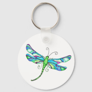 Whimsical Dragonflies Keychain