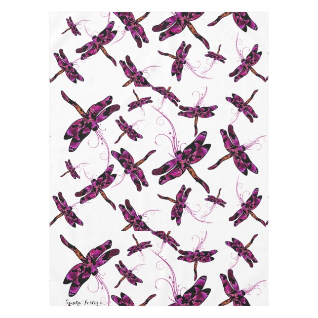 Whimsical Dragonflies Tablecloth (Front)