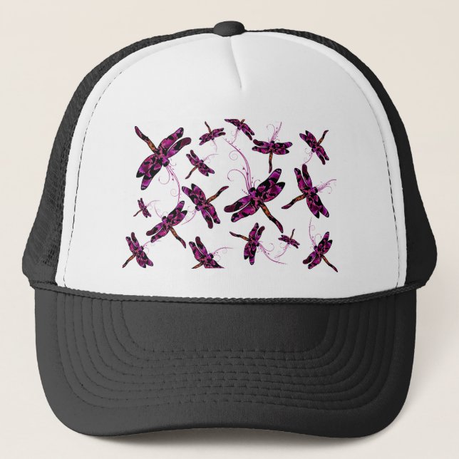 Whimsical Dragonflies Trucker Hat (Front)