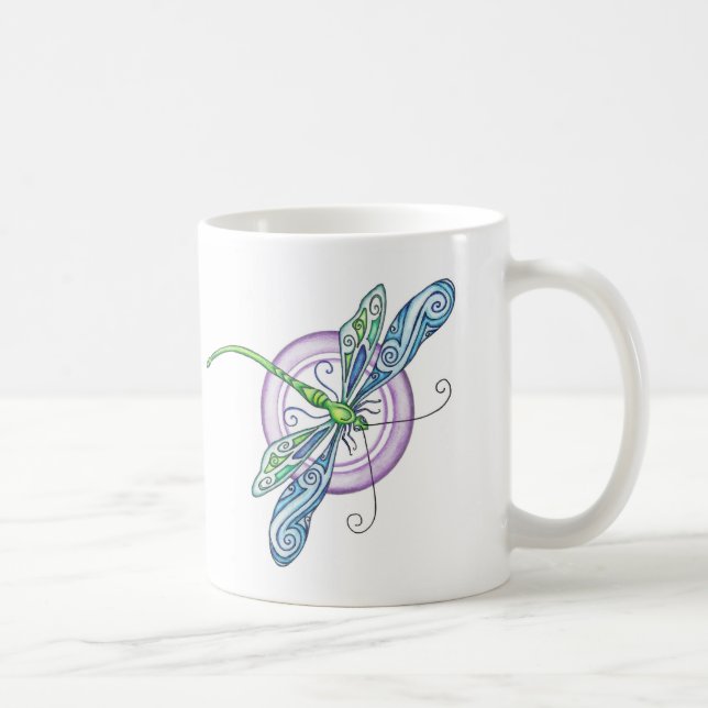 Whimsical Dragonfly Coffee Mug (Right)