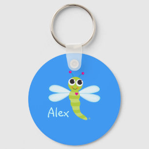 Whimsical Dragonfly Keychain
