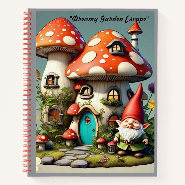 "Whimsical Dream Garden" Notebook (Front)