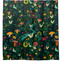 Whimsical Dreamscape Shower Curtain