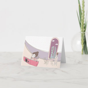 Whimsical Dreamscapes Quote 6 Greeting Card