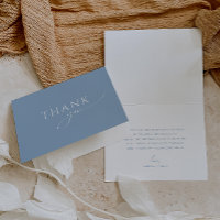 Whimsical Dusty Blue Folded Baby Shower