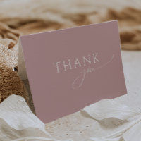 Whimsical Dusty Rose Folded Baby Shower
