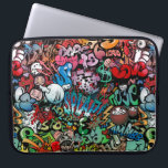 Whimsical dynamic street art Graffiti art pattern Laptop Sleeve<br><div class="desc">This modern full seamless Urban dynamic and explosive street art Graffiti pattern is not only reserved for hip hop artists but for everyone regardless of age and background. Great gifts for friends who want a stunning and creative pattern design,  who want to express themselves as a creative artist.</div>