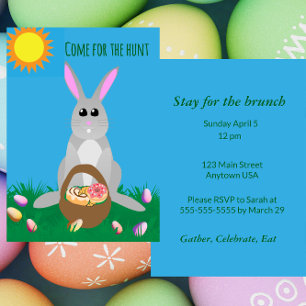 Whimsical Easter Brunch  Invitation