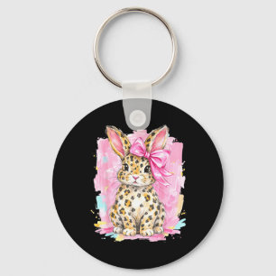 Whimsical Easter Bunny Keychain