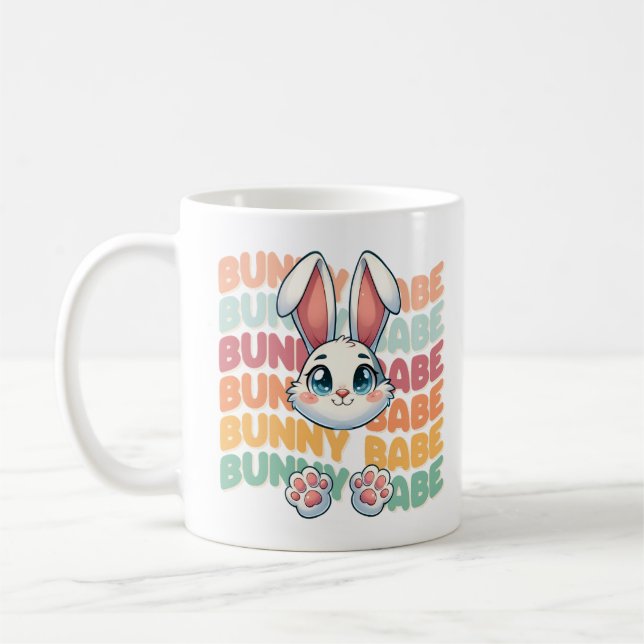 Whimsical Easter Chick Shirt Coffee Mug (Left)