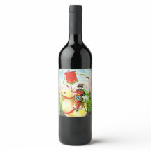 Whimsical Easter Greetings: Rider on Giant Chick