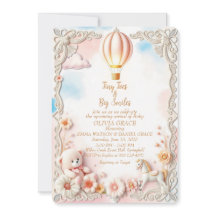Whimsical & Elegant Baby Shower Invitation